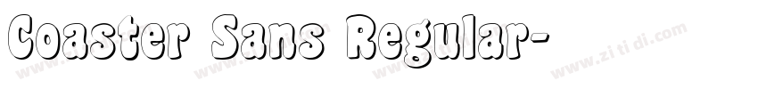 Coaster Sans Regular字体转换